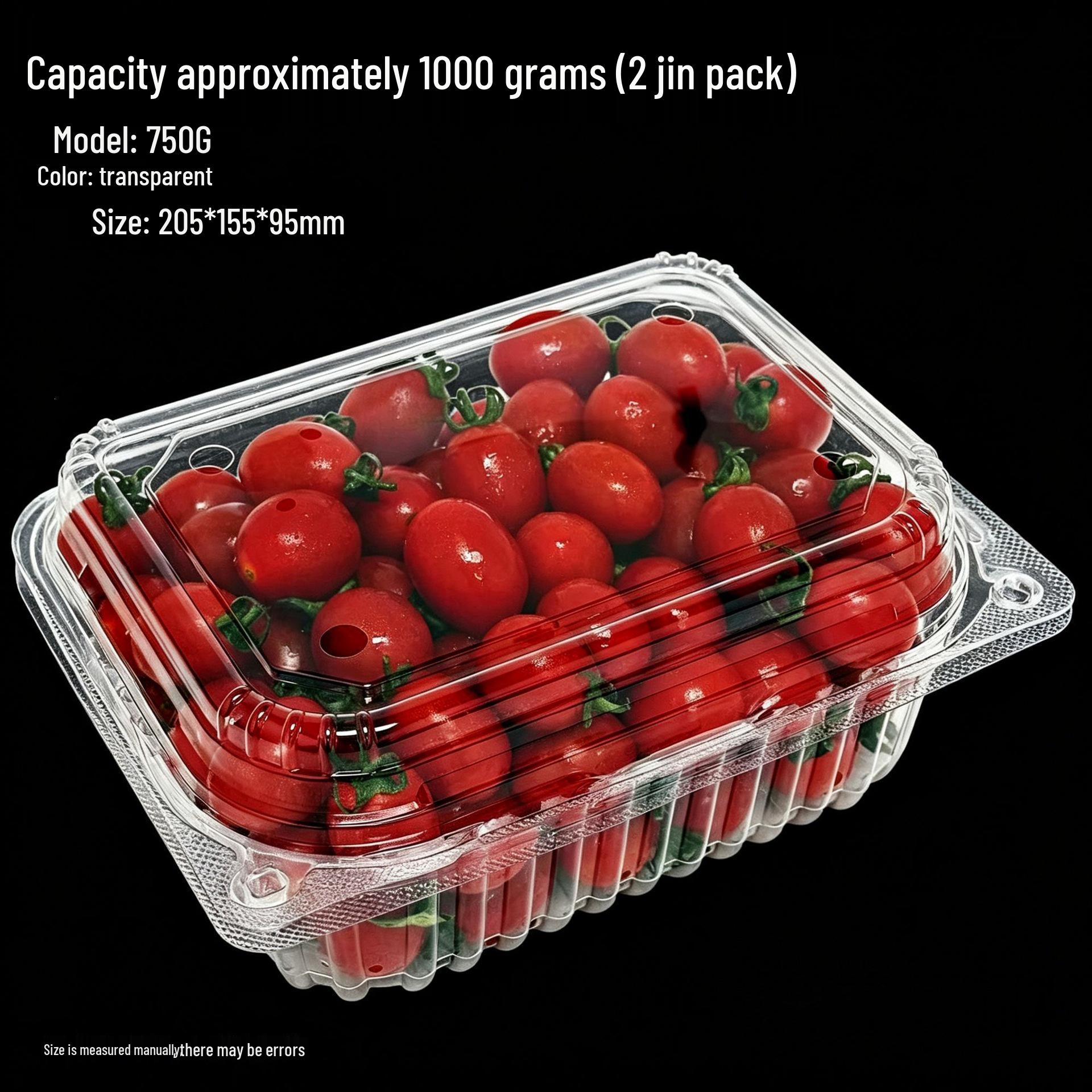 Clear Disposable Plastic Fruit and Vegetable