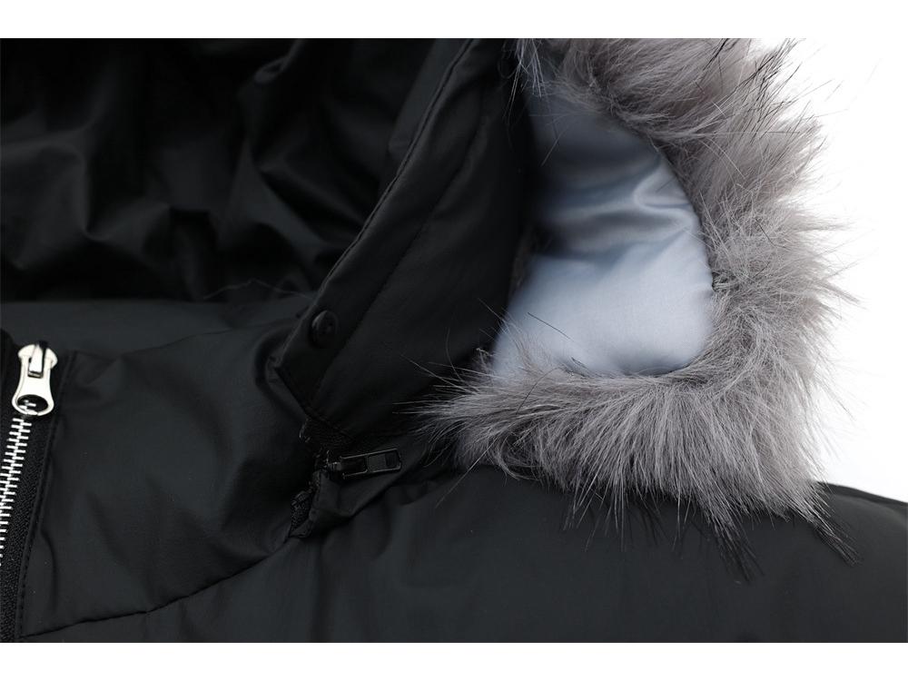 Guochao Men's Hong Kong Style Cotton Jacket with Hood, Fur Collar & Embroidery - Trendy, Loose Fit Outerwear for Boys