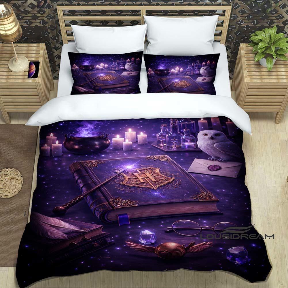Cute Cartoon Owl Bedding Set (Duvet Cover & Pillowcases) — Perfect for Boys' and Girls' BedroomsCustomizable