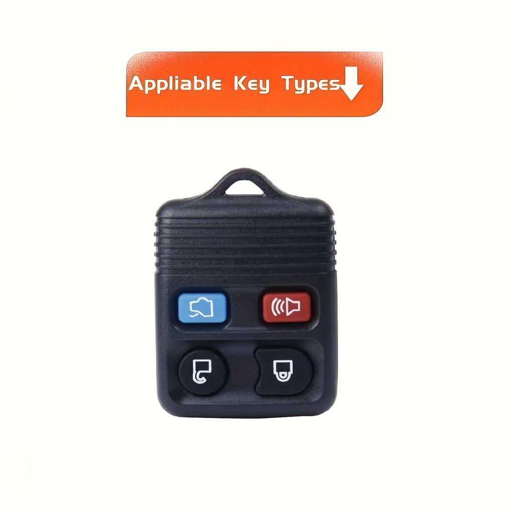 Key Fob Cover for Ford Mustang Focus Explorer Edge Taurus, Key Fob Case for Lincoln, Mercury 4 Buttons