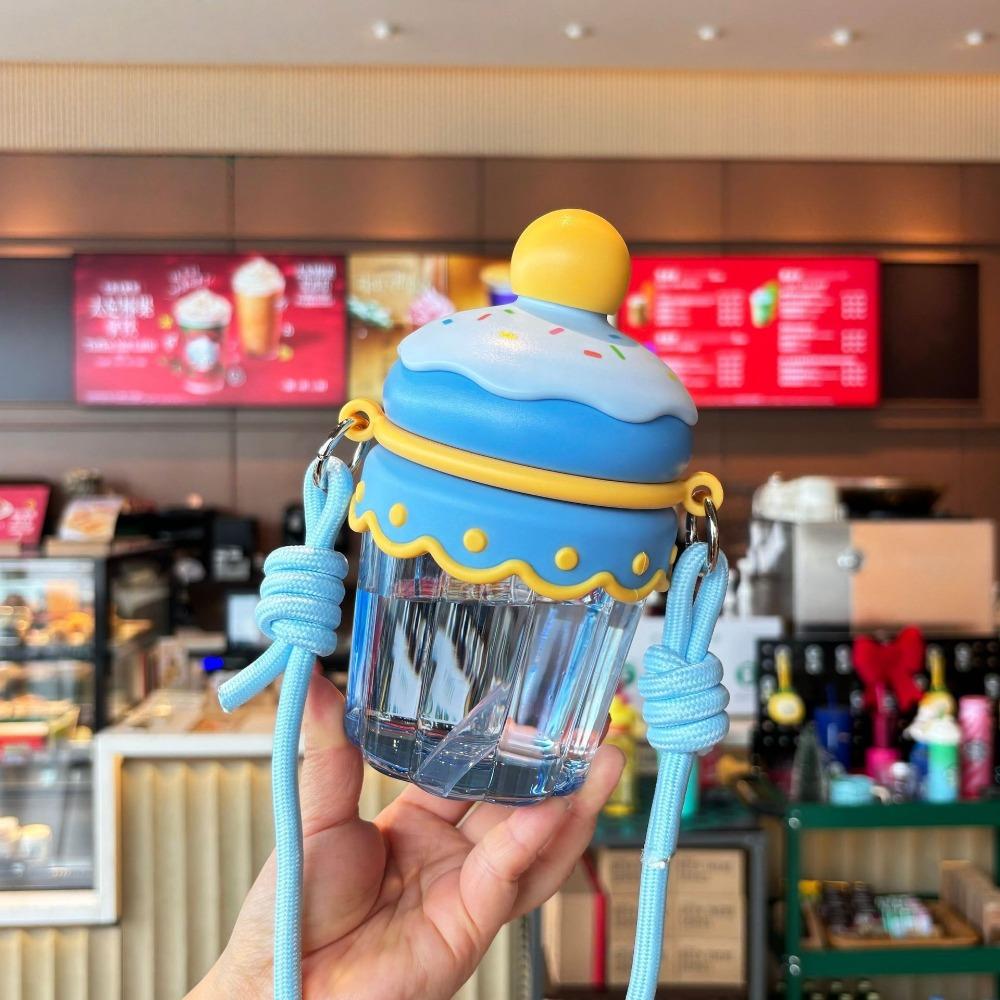 Transparent Clear Tumbler Crossbody Hanging Rope Iced Coffee Cup Drinkware Suction Cup Home Use