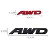 3D Metal AWD Letters Rear Trunk Fender Emblem Badge Sticker Decals For Honda CRV HRV Highlander Car Styling Accessories GI7