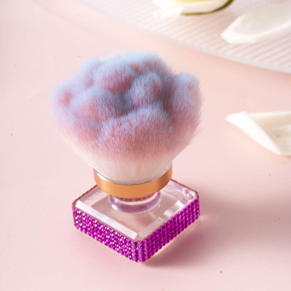With Rhinestones Base Nail Art Dust Cleaner Brush Nail Cleaning Brush  Cosmetic Tool