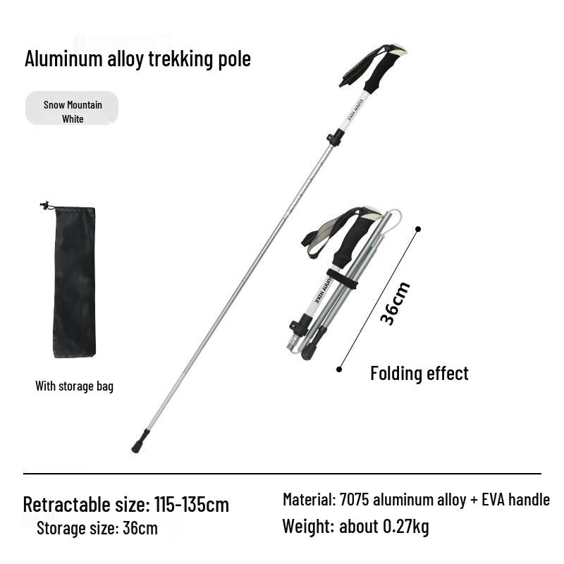 Sunnyhike 5-Section Foldable Aluminum Hiking Pole