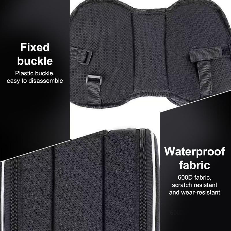 Bicycle Front Beam Bag High Capacity Waterproof With Reflective Strip Bike Frame Bag Road Cycling Upper Pipe Storage Bag
