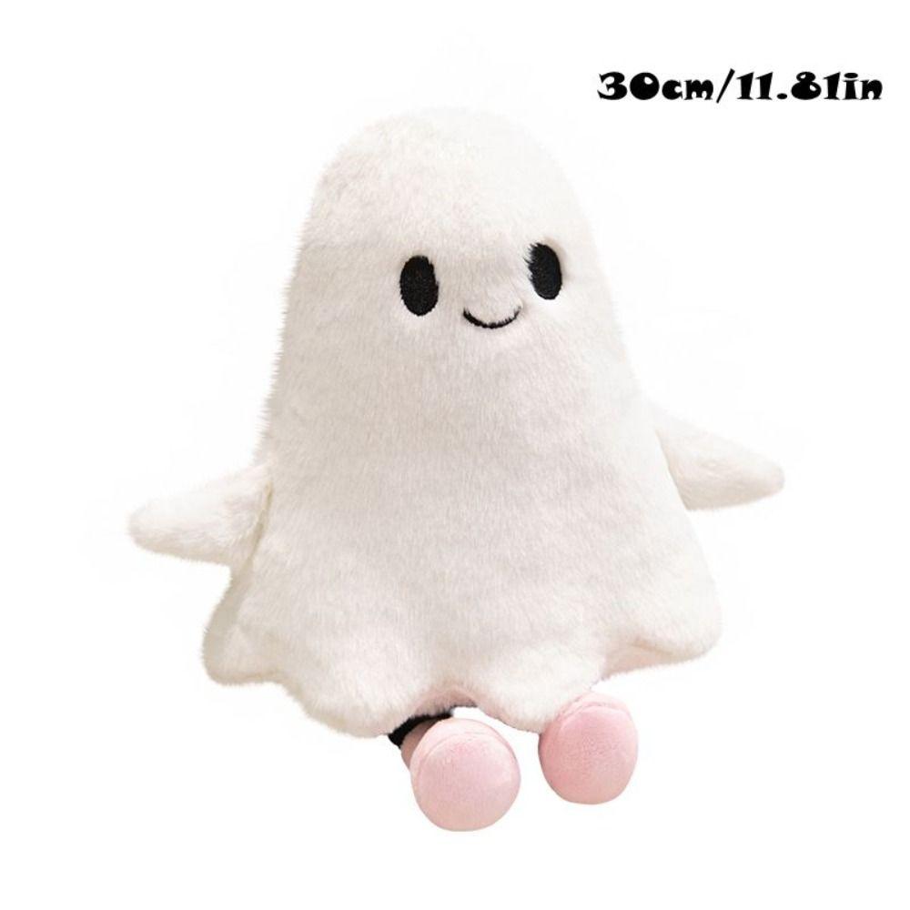 30cm Cartoon Ghost Pillow Soft Stuffed Toy Halloween Ghost Plush Doll  Halloween Party Accessory