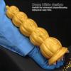 Huge Gold Silicone Anal Plug Threaded Dildo Realistic Big Dick Sex Toy for Men Fisting