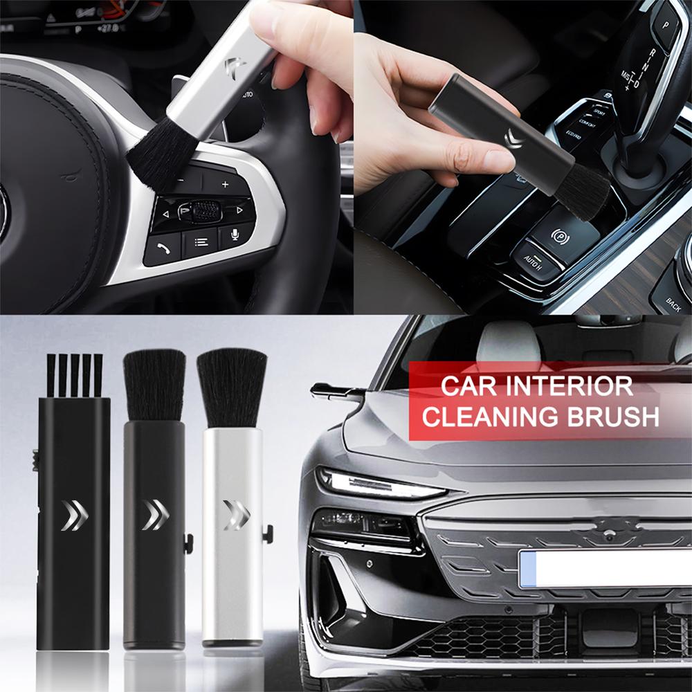 Retractable Car Conditioning Air Outlet Dust Cleaning Brush Plastic Handle for Citroen C4 Picasso Xsara C5 Aircross Cactus C1