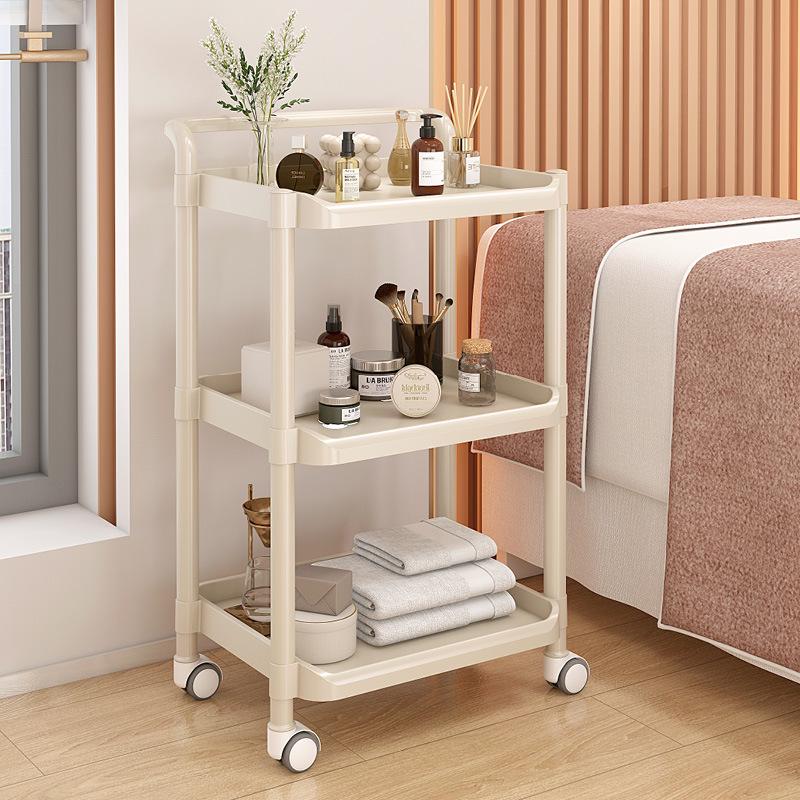 Wózek do salonu piękności: Dwupoziomowy wózek narzędziowy do przedłużania rzęs i artykułów do tatuażu