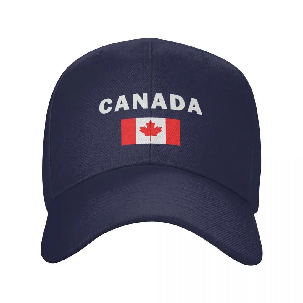Custom Punk Unisex Canada Flag Baseball Cap Adult Adjustable Dad Hat for Unisex Women Hip Hop Snapback Hats
