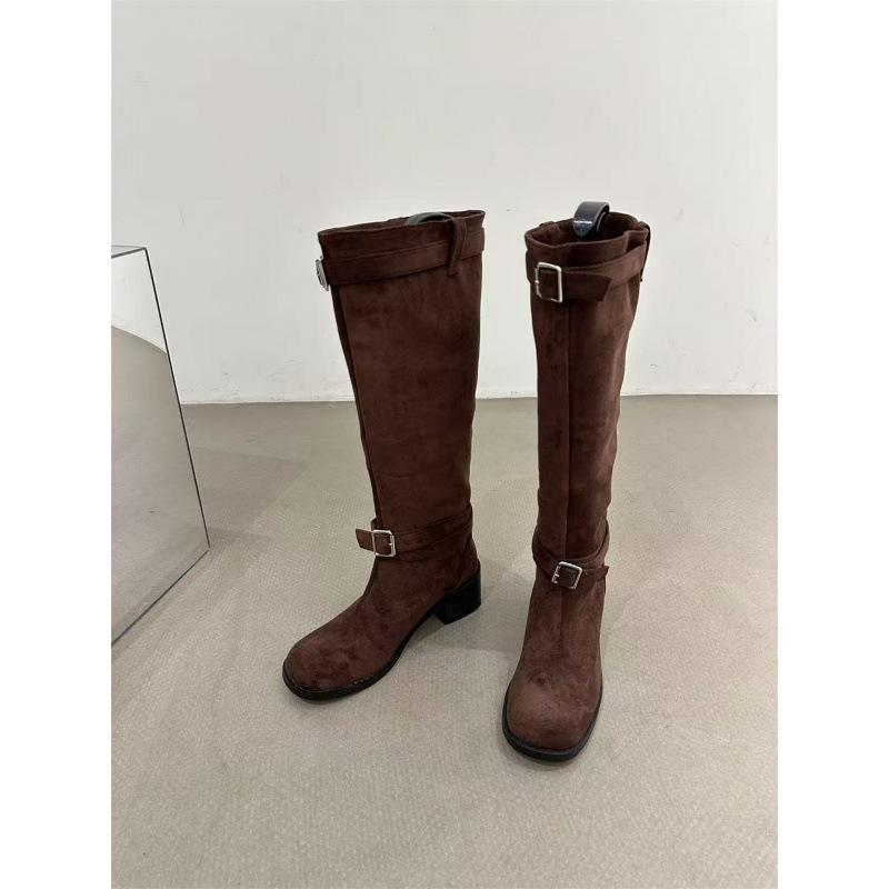 

Ботильоны на толстом каблуке, хаки, замшевый ворс, женские ботинки, весна-осень 2025, туфли-лодочки, облегающие ботильоны с V-образным вырезом, черные ботинки мартин 39