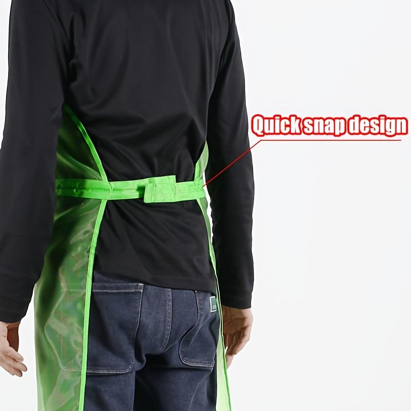 Breathable Mesh Garden Apron with Pockets - 1pc Unisex Outdoor Work Apron, Full Coverage Practical Safety Apron for Lawn Care