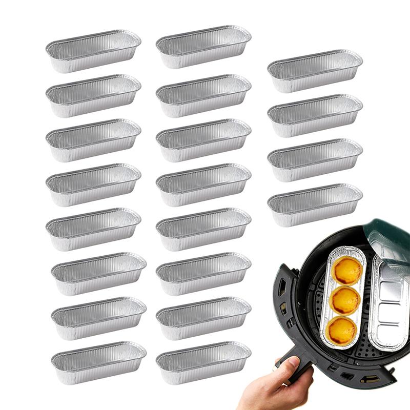 10/20pcs Disposable BBQ Pan Aluminum Foil Air Fryer Baking Tray Tin Foil Grilling Tray For Air Fryer Kitchen Accessories