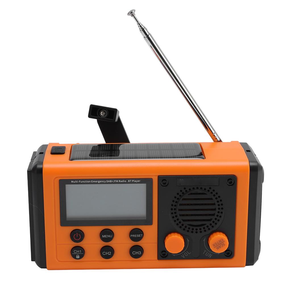 Multifunction Radio Solar Hand Crank Radio   Spker Large Capacity Power Source for Outdoor Lighting Emergency