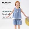 MOMOCO Girls' Sweet Denim Summer Set