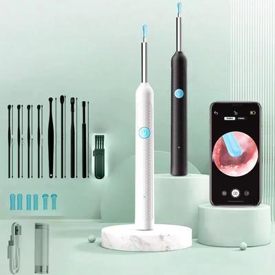 Instrument Wireless pentru Îndepărtarea Cerumenului cu Cameră Curățător de Urechi din Silicon Sigur pentru Copii Adulți Otoscop Vizual Endoscop Scobitoare de Urechi