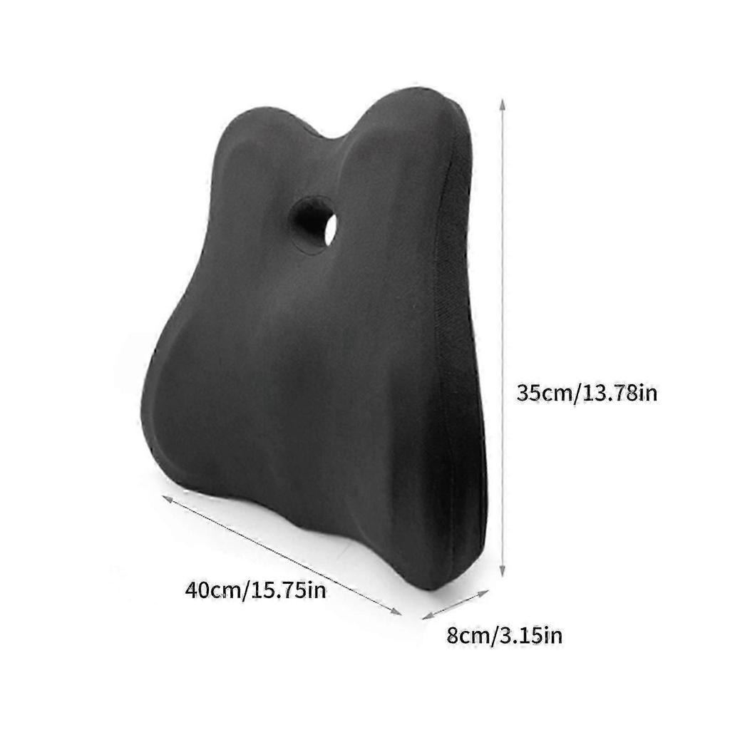 Car Seat Back Support Cushions for Lower Back Pains Relief and Enhanceds Driving Comfort Red