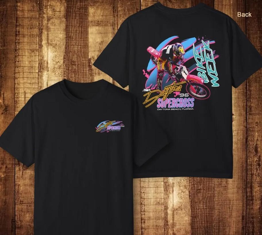 Футболка Jeremy McGrath 1996 Daytona Vintage Supercross S разноцветный