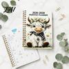 Organized Life Planner for Students 2026‑2030 5‑Year Monthly Planner Cute Highland Cow Cover Calendar Notebook Gift Lovers Planners 60