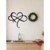 Gothic Heart Metal Wall Art Dark Romance Infinity Decor Halloween Christmas Gift