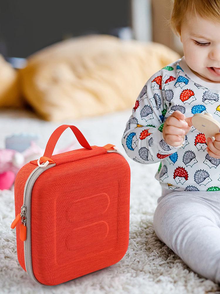 Carrying Case for Yoto Mini Kids Audio Music Player Hard Case Waterproof Shockproof Dustproof Hold Up To 20 Cards/Charging Cable