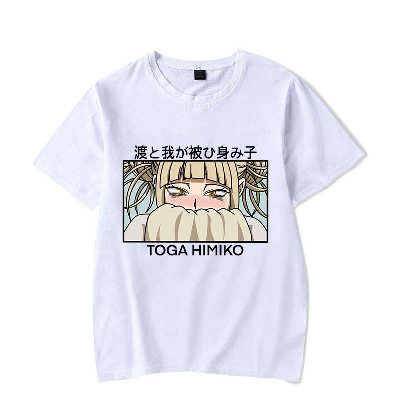 Funny Anime Himiko Toga Printed Shirt Women'S Casual Personality T-Shirt Unisex Summer Cute Anime Himiko Toga T-Shirt Tops