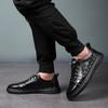 Mode Frühling Hohe Qualität Outdoor Schuhe Weiß Herren Leder Freizeitschuhe Einfache Rein Schwarze Sneaker Atmungsaktive Sneaker Luxusschuhe