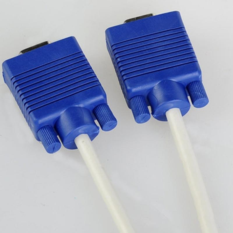 High Resolution 1080P VGA 1 Male to 2 Female Video Cable Adapter Cord for Double Monitors Output and Easily Wiring