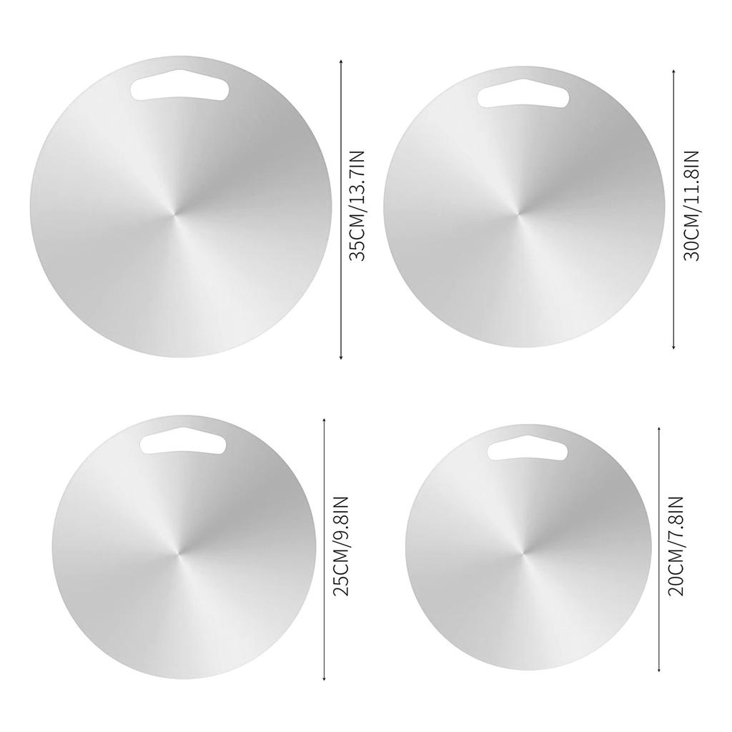 Cutting Boards For Kitchen Stainless Board 304 Steel Double Sided Food Grade Portable Round Fruit Meat Chopping