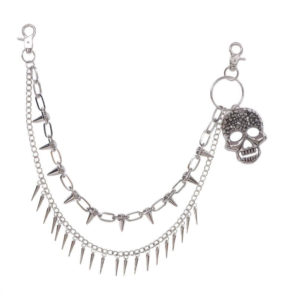 Hip Hop Punk Belt Chain Gothic Pants Chain Cool Skull Waist Chain  Steet