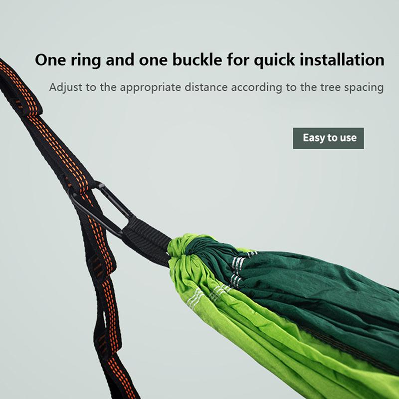 2PCS Lightweight Hammock Straps Extra Strong Non-Stretch Rope with 600lbs Breaking Strength for Outdoor Camping Travel