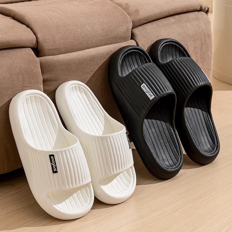 Spring and summer new EVA simple fashion soft bottom cool slippers female couple indoor wear non-slip wear-resistant slippers