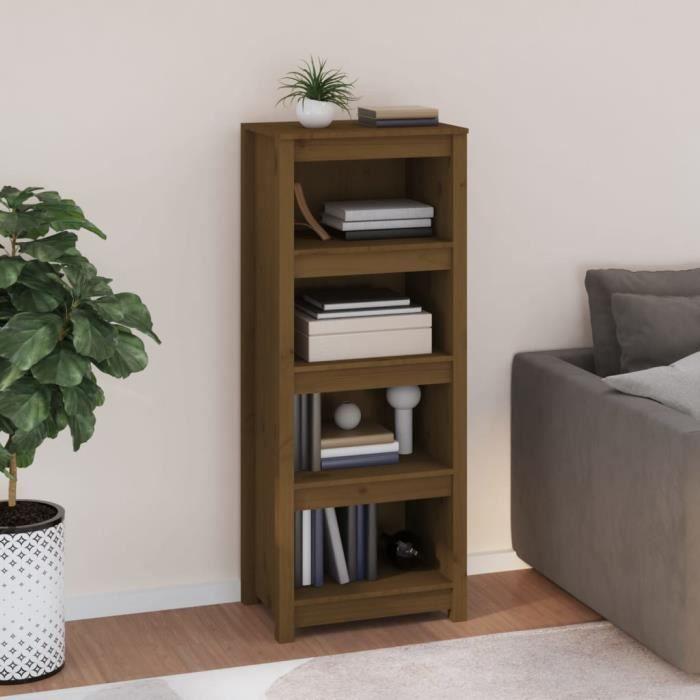 VidaXL Bibliothèque Marron miel 50x35x125,5 cm Bois de pin massif 821712