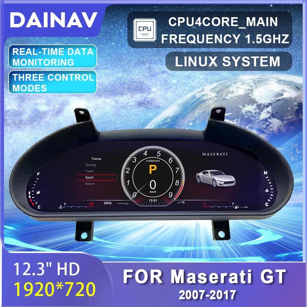 Maserati GT 2007-2018 Full LCD Dashboard Panel: Left Titanium, Right Titanium Universal.