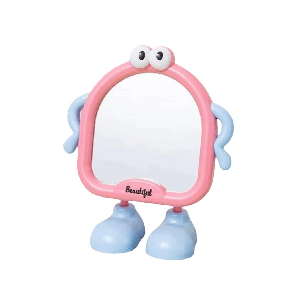 Funny Makeup Mirror Adjustable Angle Desktop Mirror Big Eyes Decorative Mirror Student Dormitory