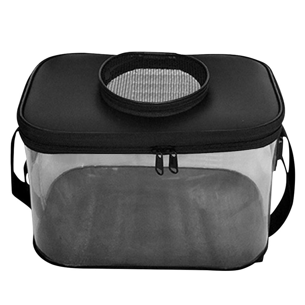 Foldable Fish Box Portable Skylight Breathable Fish Bucket Transparent Storage Bucket for Fishermen Accessories