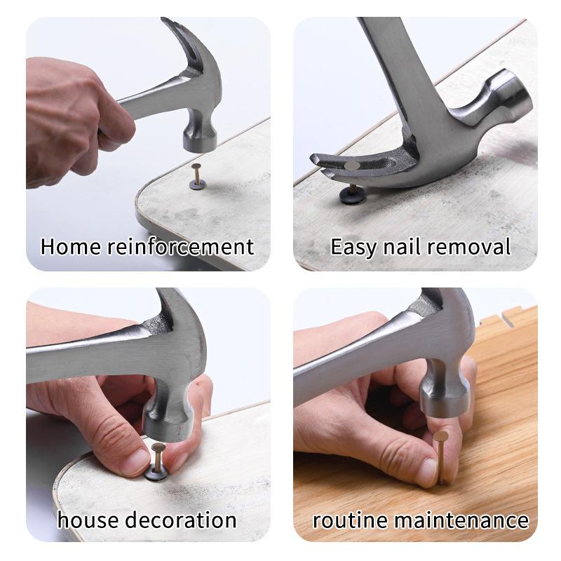 Claw Hammer Wooden Handle 1Pcs Practical Multi Function Household Tool for Crafting and Construction
