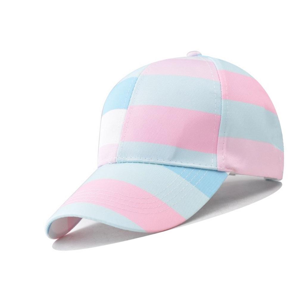 Subkultur Lässiger Sport Hut Bunter Baseballhut Regenbogen Verstellbare Papa Hüte für Reisen Fitness Training