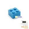 20pcs/lot DIY Blocks Building Bricks Thick 2X2 Educational Assemblage Construction Toys for Children Compatible With Brand