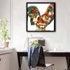New Arrival 5D DIY Full Circle Diamond Painting "Rooster" Embroidery Cross Stitch Home Decor Gift