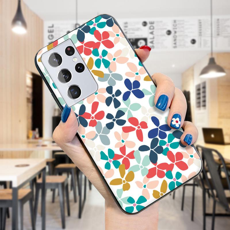 Modisches, elegantes Blumenblatt-Muster, weiche Silikon-TPU-Schutzhülle