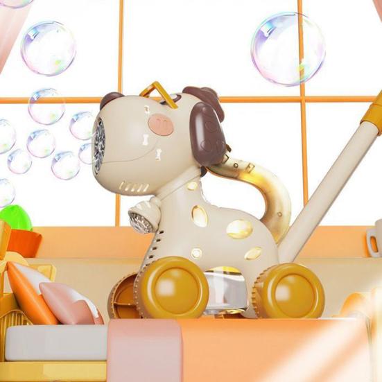 Dog Bubble Machine for Toddlers Portable Bubble Maker Blower Toy with Lights Large Output Rechargeable Lion Elephant Shape Indoor Outdoor Play Toys