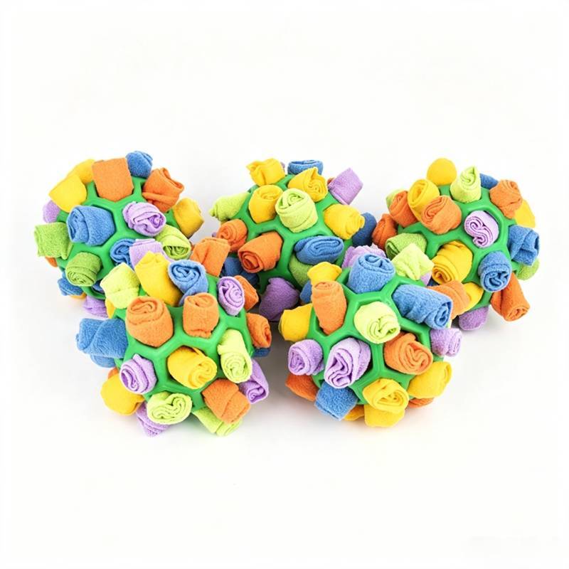 Pet Sniffing Bubble Toy With Rubber Ball Puzzle For Dogs Fun And Enrichment