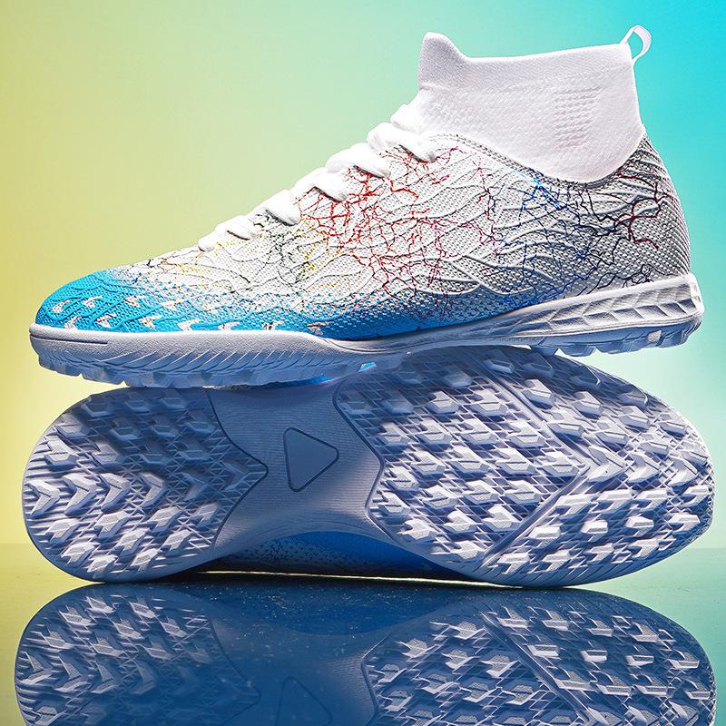 

2025 осень новые высокие футбольные бутсы шипы студенческие профессиональные тренировочные кроссовки 46 большой размер обувь для соревнований 35