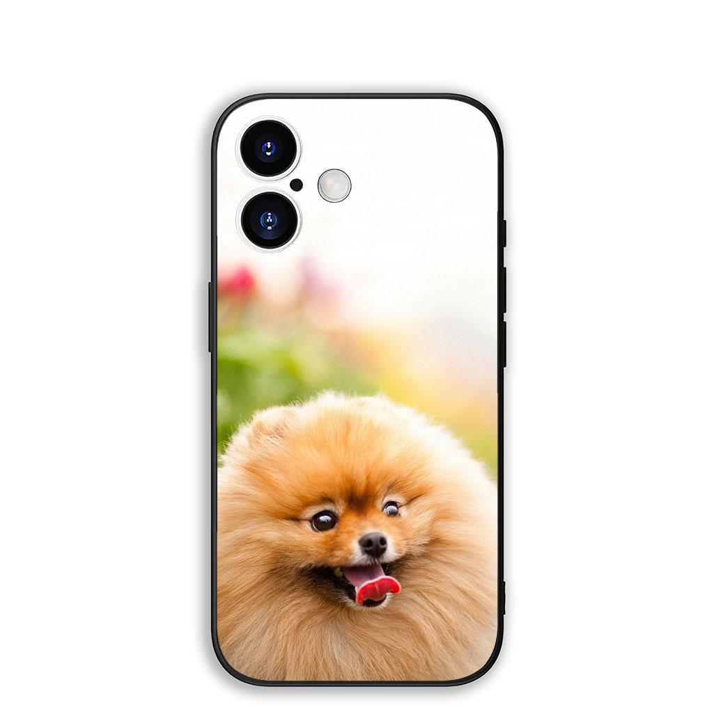 

для Apple iPhone 17 16 Plus 13 12 Pro Max Mini X XR Xs ProMax 16E 15+ 17+ Air Чехол для телефона Бишон-фризе Померанский шпиц Пудель Собака iPhone 12