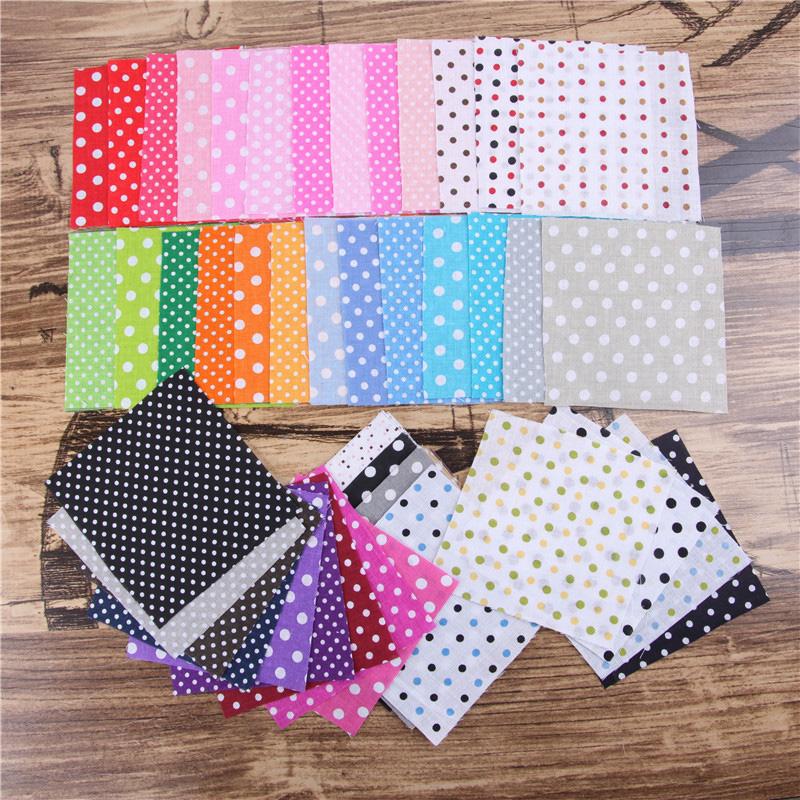 50Pcs Sewing Quilting Fabric 10*10cm Floral Printed for Patchwork Needlework Floral Fabric DIY Handmade Material Cotton Cloth