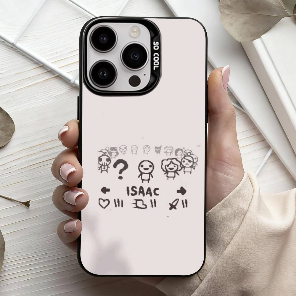 T-The B-Binding Of I-Isaac-C   Phone Case For iPhone17,16,15,14,13,12,11 Plus,Pro Max Black Candy silver phone case