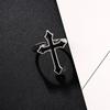 Ring HipHop Religion Black Lightweight Durable Jewelry Women Finger Rings Multi Unisex Process Size Simple Oiling