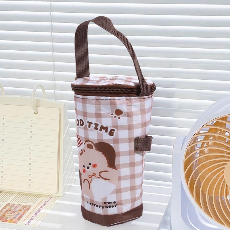 1Pc Portable Milk Tea Tote Bag Heat Preservation Bag Eco-friendly Handbag Carrying Insulated Cup Cover Tumbler Cup Accessories