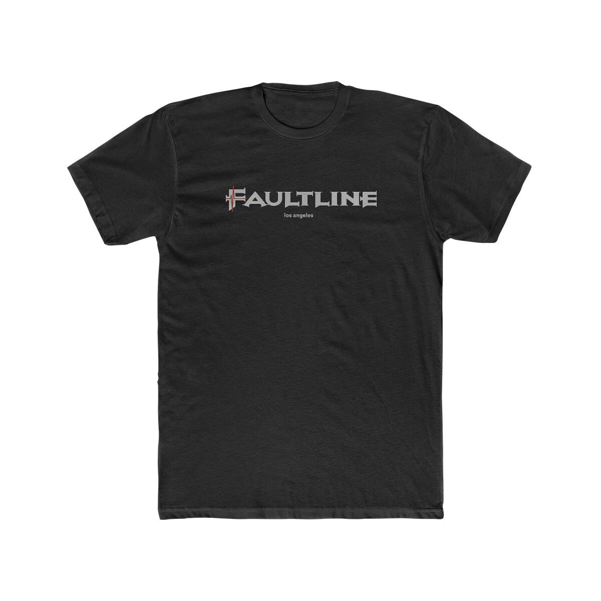 

The FAULTLINE gay leather los angeles bar Men s Cotton Crew Tee 4XL
